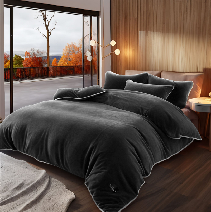 The Kefalonia Velvet Bedding Set