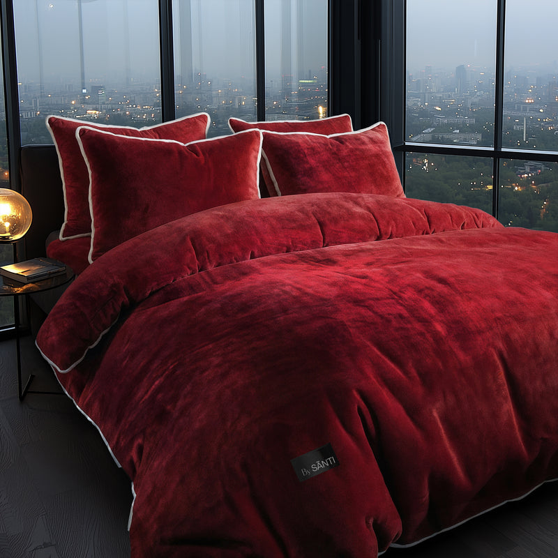 The Kefalonia Plush Velvet Bedding Set